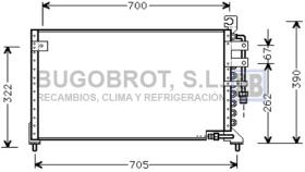 Condensador 62-MT5099 - CONDENSADOR MITSUBISHI EXPO/SPACE WAGON II