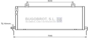 Condensador 62-MT5221 - CONDENSADOR 2.4 I - 16V. GDI MITSUBISHI GALANT VI