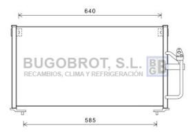 Condensador 62-MT5245 - CONDENSADOR MITSUBISHI GALANT