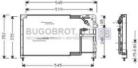 Condensador 62-MZ5103 - CONDENSADOR PETROL / DIESEL MAZDA 323