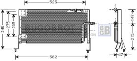 Condensador 62-MZ5142 - CONDENSADOR MAZDA 121