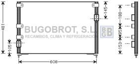 Condensador 62-MZ5148 - CONDENSADOR MAZDA MPV