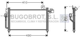 Condensador 62-MZ5155 - CONDENSADOR 2.0 TD MAZDA 323