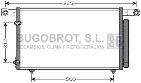 Condensador 62-MZ5196 - CONDENSADOR 2.0 CITD/2.0/2.3/2.5/3.0 I - 16V./24V MAZDA MPV