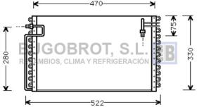 Condensador 62-OL5210 - CONDENSADOR DAVIA OPEL ASTRA F