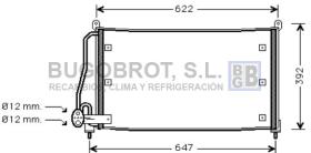 Condensador 62-OL5295 - CONDENSADOR 2.0 I - 16V. TURBO OPEL VECTRA A