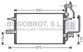 Condensador 62-OL5349 - CONDENSADOR 1.4 I/1.6/1.8 - 16V./1.6 I - 8V./1.7 DTI OPEL ME