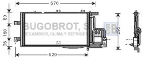 Condensador 62-OL5370 - CONDENSADOR 1.3/1.7/CDTI/DTI OPEL COMBO C/CORSA C/TIGRA B