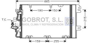 Condensador 62-OL5384 - CONDENSADOR 1.6 I/2.0 - 16V. TURBO OPEL ASTRA H/ZAFIRA B