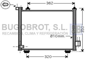 Condensador 62-OL5402 - CONDENSADOR DIESEL OPEL AGILA