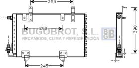 Condensador 62-PE5161 - CONDENSADOR 2.8 V6 PEUGEOT 505