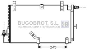 Condensador 62-PE5165 - CONDENSADOR 2.3/2.5 GLD / GRD / SRD / TD PEUGEOT 505