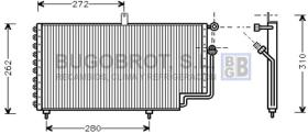 Condensador 62-PE5169 - CONDENSADOR PEUGEOT 205 I/205 II