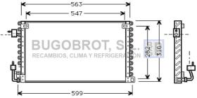 Condensador 62-PE5180 - CONDENSADOR PEUGEOT 106 II