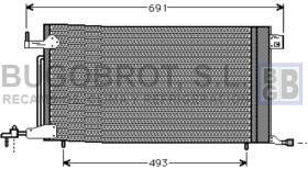 Condensador 62-PE5186 - CONDENSADOR 2.0 I - 16V./PETROL CITROEN BERLINGO/XSARA