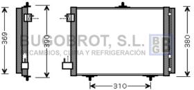 Condensador 62-PE5295 - CONDENSADOR ALL CITROEN C2/C3/DS3