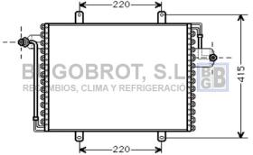 Condensador 62-RT5195 - CONDENSADOR 1.8 I RN / RT / 1.9 TD RENAULT R19