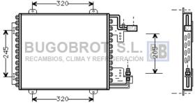 Condensador 62-RT5210 - CONDENSADOR ALL R 134 A RENAULT CLIO I/EXPRESS II/EXTRA II/R