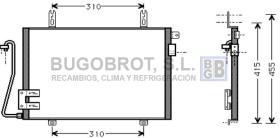 Condensador 62-RT5221 - CONDENSADOR 1.2I/1.4I/1.6I - 8V./1.9 D/DTI RENAULT KANGOO I