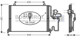 Condensador 62-RT5245 - CONDENSADOR 2.1/2.5 TD R 12 RENAULT SAFRANE I