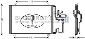 Condensador 62-RT5247 - CONDENSADOR TURBO DIESEL RENAULT SAFRANE I I