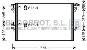 Condensador 62-RT5297 - CONDENSADOR ALL RENAULT ESPACE IV