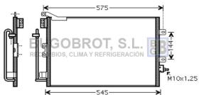 Condensador 62-RT5395 - CONDENSADOR 1.5 DCI RENAULT CLIO III/MODUS