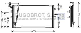 Condensador 62-SB5039 - CONDENSADOR ALL SAAB 9 5