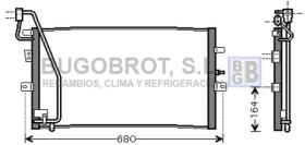 Condensador 62-SB5056 - CONDENSADOR ALL SAAB 9 5