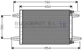 Condensador 62-SC5007 - CONDENSADOR SCANIA 80 SERIE/90 SERIE/110 SERIE/140 SERIE