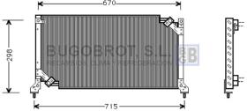 Condensador 62-SU5026 - CONDENSADOR CALSONIC SYSTEEM SUBARU LEGACY I