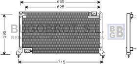 Condensador 62-SU5030 - CONDENSADOR DKKC SYSTEEM SUBARU LEGACY I