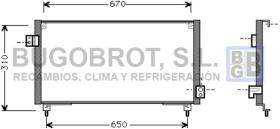 Condensador 62-SU5031 - CONDENSADOR SUBARU IMPREZA I