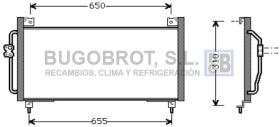 Condensador 62-SU5038 - CONDENSADOR SUBARU IMPREZA I