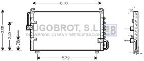 Condensador 62-TO5196 - CONDENSADOR 2.0 I - 16V. TOYOTA MR 2