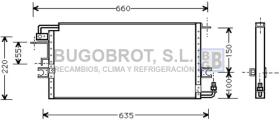 Condensador 62-TO5197 - CONDENSADOR TOYOTA HILUX