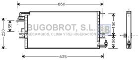 Condensador 62-TO5198 - CONDENSADOR TOYOTA HILUX