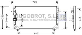 Condensador 62-TO5225 - CONDENSADOR 4.2 TD TOYOTA LAND CRUISER