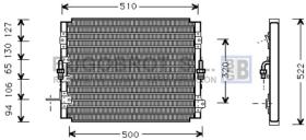 Condensador 62-TO5244 - CONDENSADOR TOYOTA LAND CRUISER