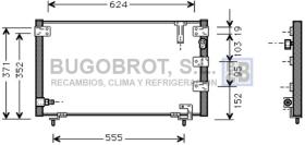 Condensador 62-TO5262 - CONDENSADOR 2.0 I - 16V./2.2 DIESEL TOYOTA PICNIC