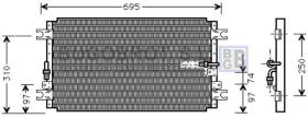 Condensador 62-TO5263 - CONDENSADOR TOYOTA LAND CRUISER