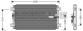 Condensador 62-TO5264 - CONDENSADOR TOYOTA LAND CRUISER