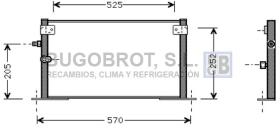 Condensador 62-TO5265 - CONDENSADOR ALL TOYOTA HILUX