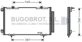 Condensador 62-TO5266 - CONDENSADOR ALL TOYOTA AVENSIS