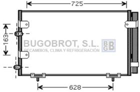 Condensador 62-TO5288 - CONDENSADOR ALL TOYOTA PREVIA