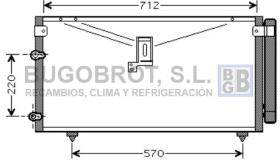 Condensador 62-TO5383 - CONDENSADOR ALL TOYOTA AVENSIS VERSO