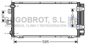 Condensador 62-TO5395 - CONDENSADOR LIFTBACK TOYOTA COROLLA