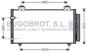 Condensador 62-TO5411 - CONDENSADOR ALL TOYOTA COROLLA