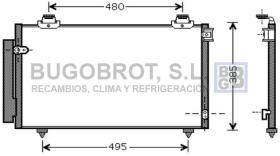 Condensador 62-TO5431 - CONDENSADOR ALL TOYOTA COROLLA VERSO