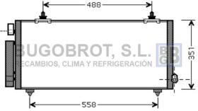 Condensador 62-TO5493 - CONDENSADOR 1.8 I - 16V. VVTI TOYOTA CELICA VI